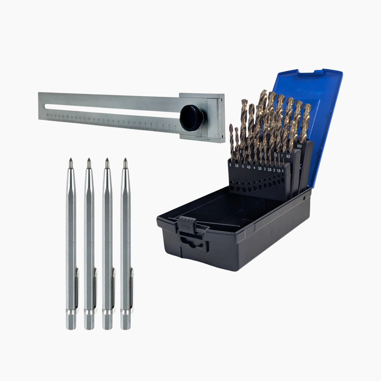 Spiraalborenset HSS Cobalt 25 delig COMBO DEAL