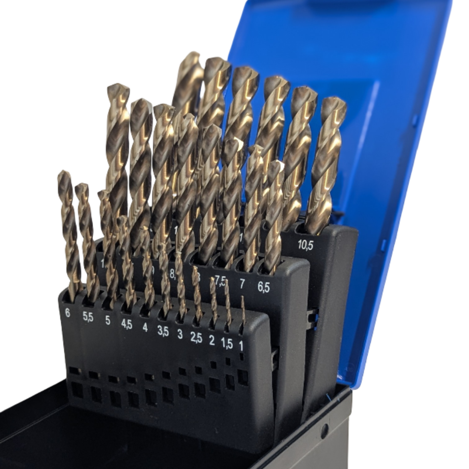 Spiraalborenset HSS Cobalt 25 delig 1,0 t/m 13,0 mm