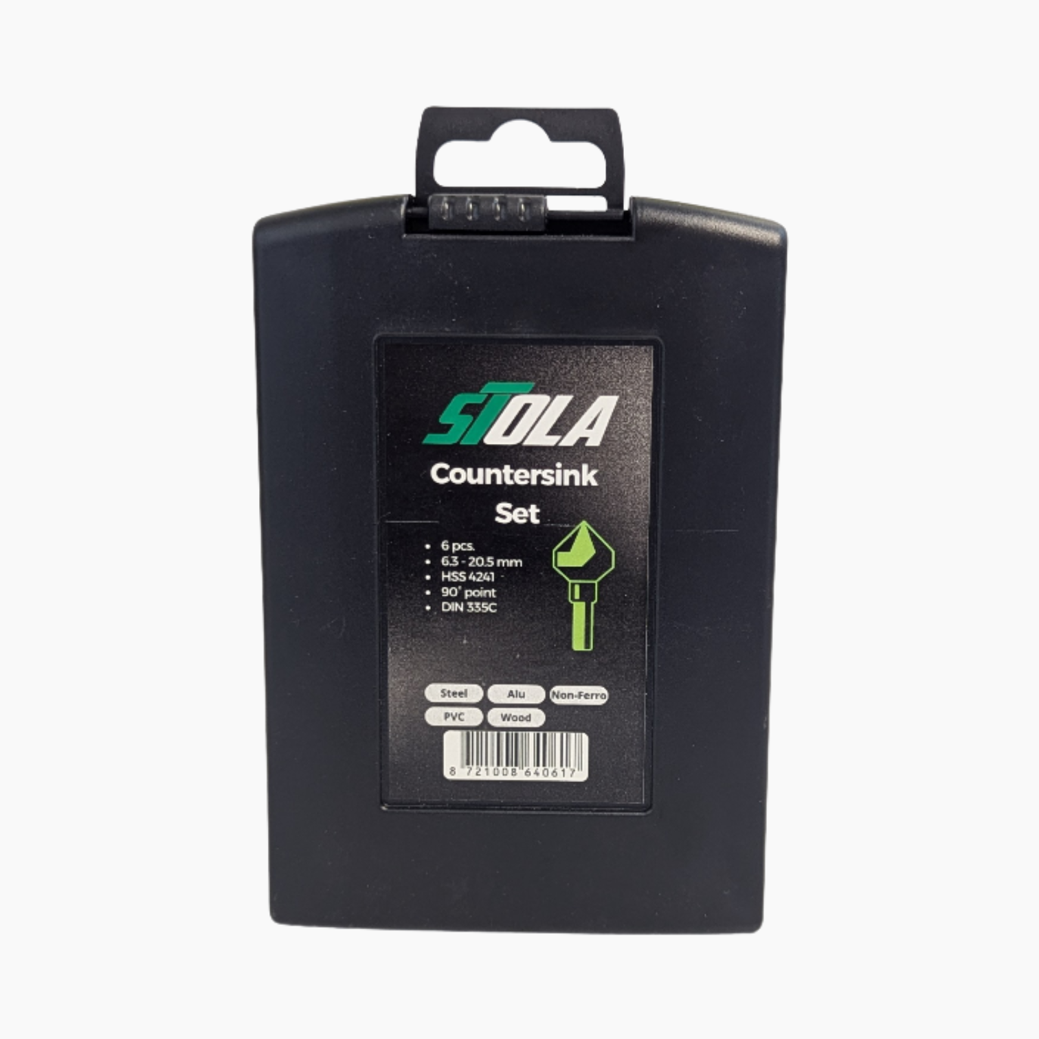 ST HSS Verzinkborenset 6-delig Ø 6,3 t/m 20,5 mm