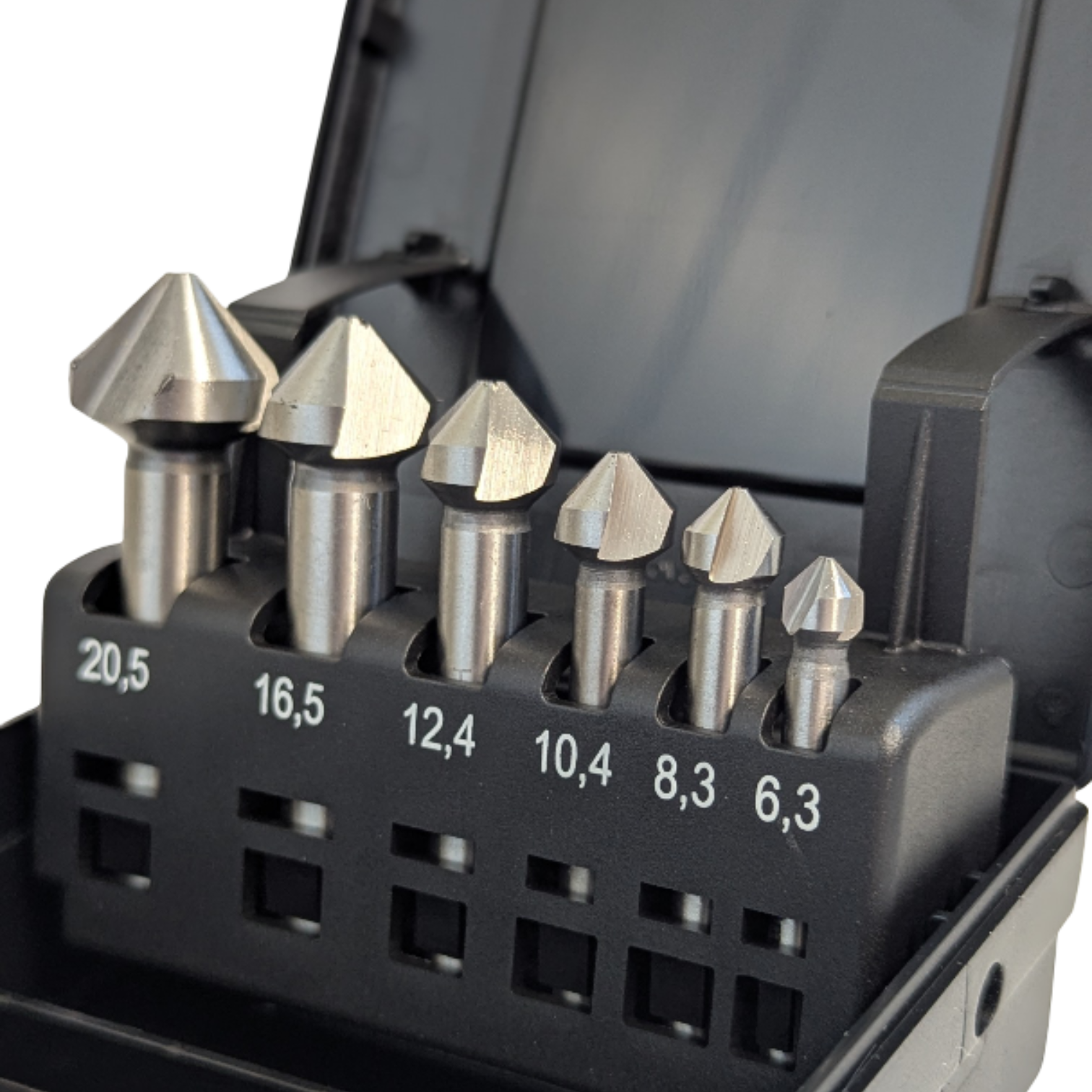 ST HSS Verzinkborenset 6-delig Ø 6,3 t/m 20,5 mm