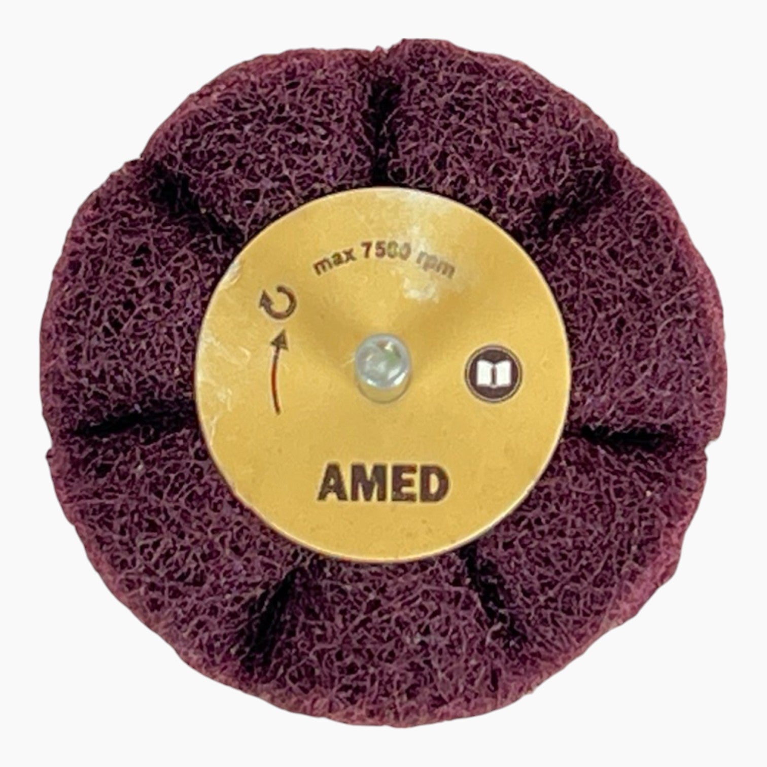 Waved borstel op stift 50 x 80 x 6 mm