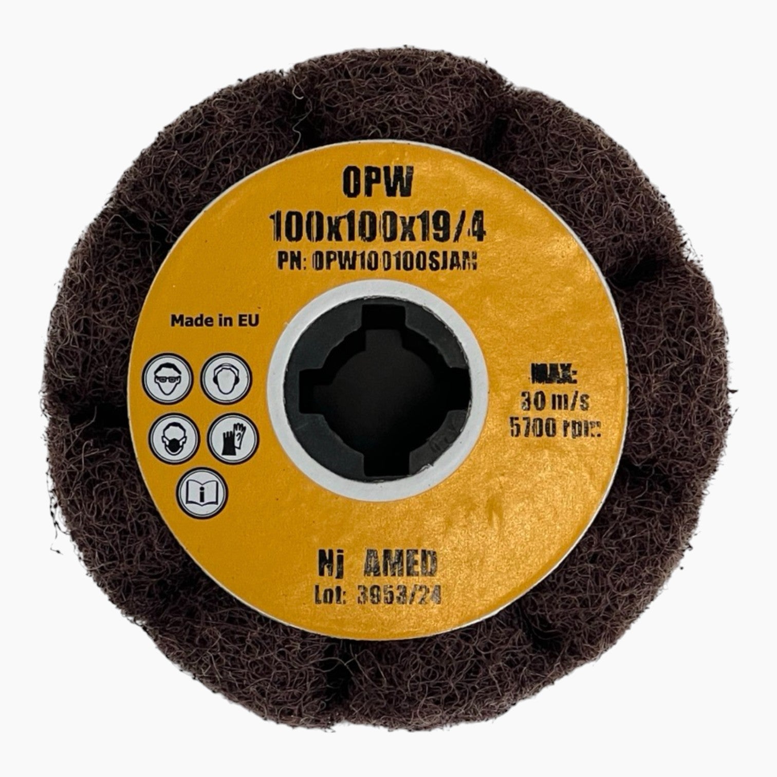 Waved schuurcilinder OPW 100 x 100 mm 19/4