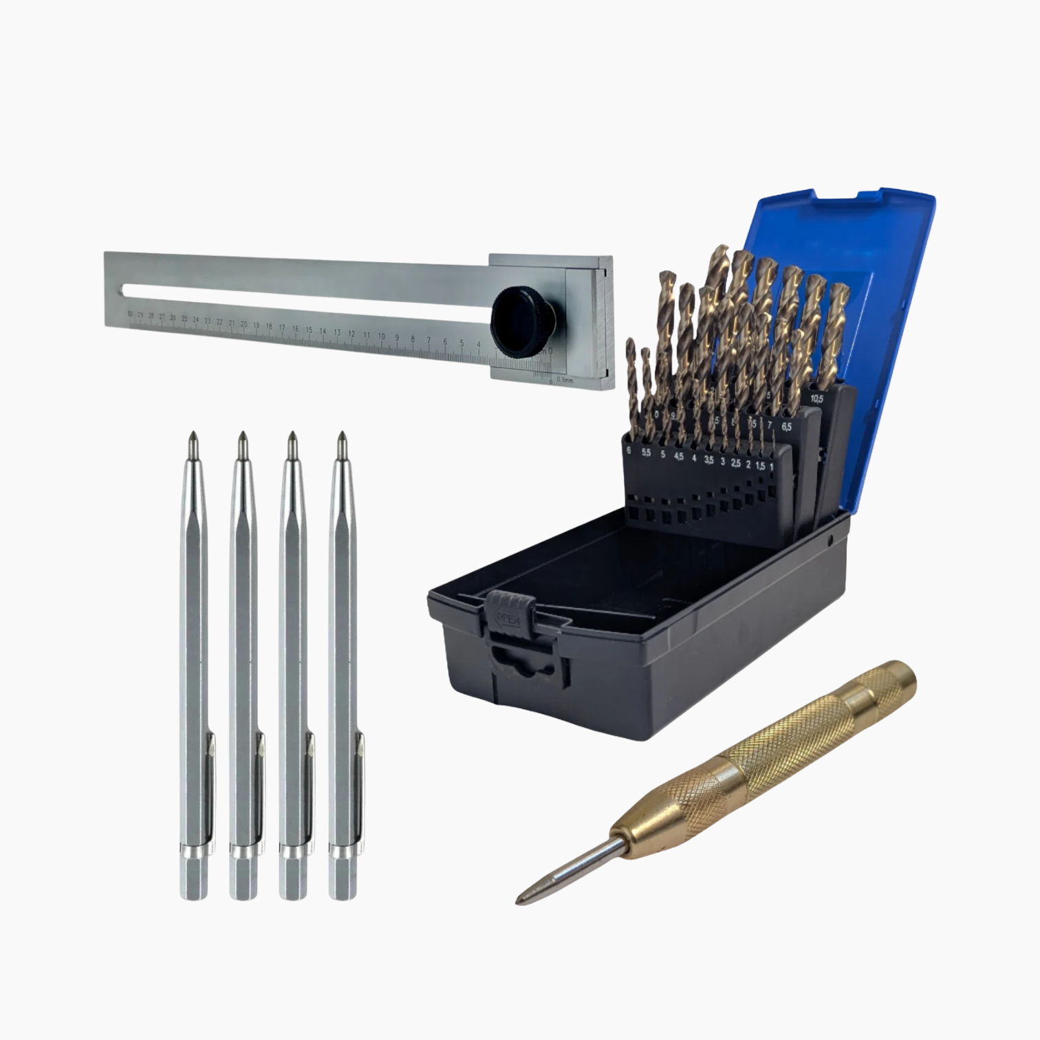 Spiraalborenset HSS Cobalt 25 delig COMBO DEAL