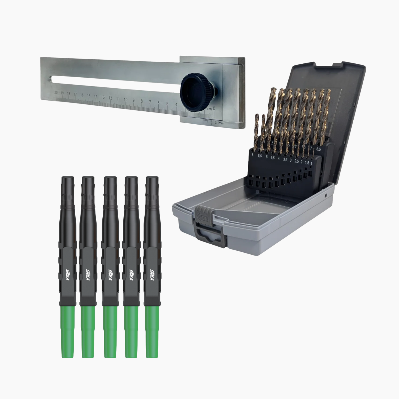 Spiraalborenset HSS Cobalt 19 delig COMBO DEAL