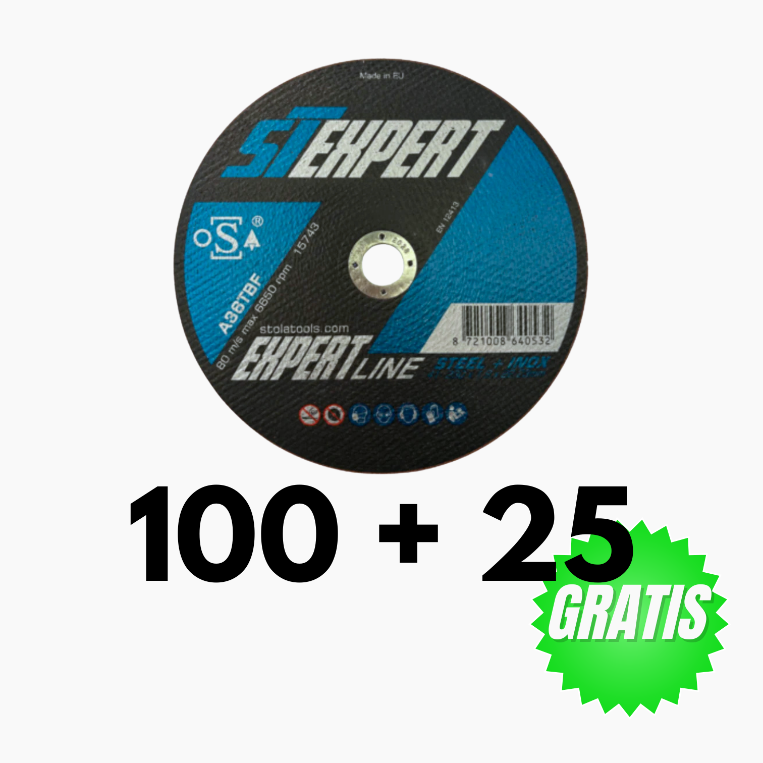 100 + 25 Doorslijpschijf ST Expert 230 x 1,9 mm OP=OP!